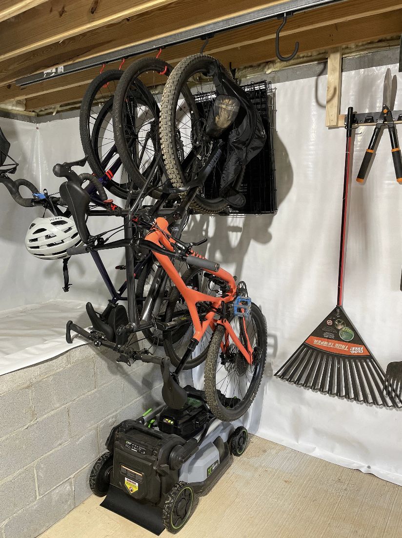 Sliding Bike Storage Rack Gear